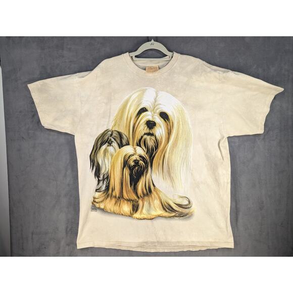 Vintage 2002 The Mountain Lhasa Apso T-Shirt XXL Dog Puppy - Picture 1 of 8